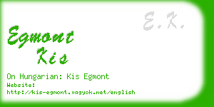 egmont kis business card